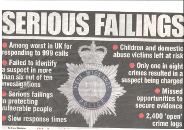 HEADLINE ON POLICE FAILURES